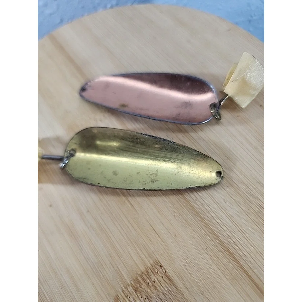 2 Spoon Spinner Vintage Fishing‎ Lure Old